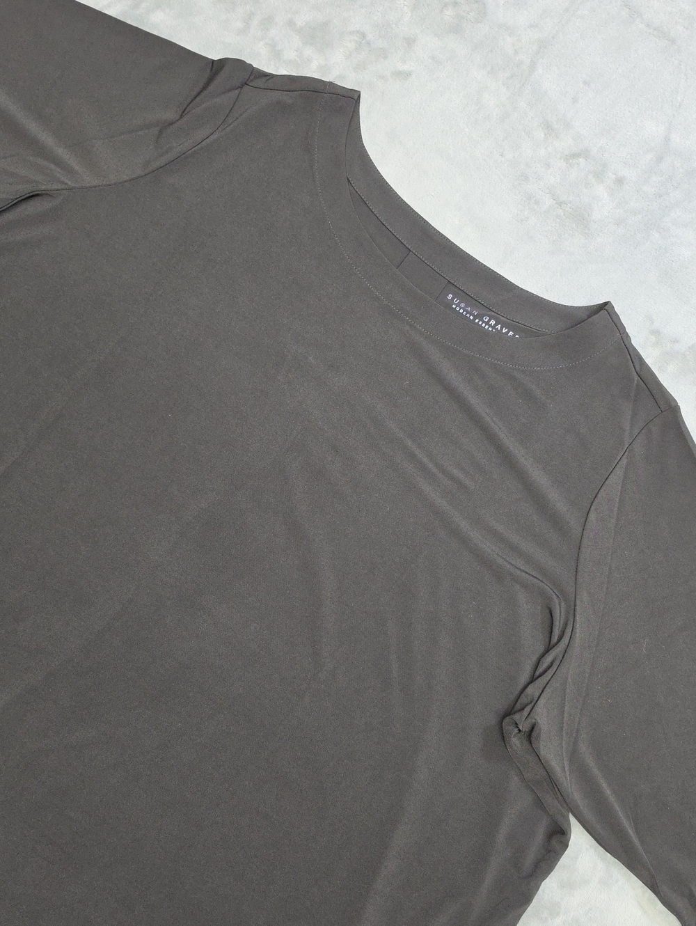Susan Graver 3XP Relaxed Crewneck Tunic in Black
